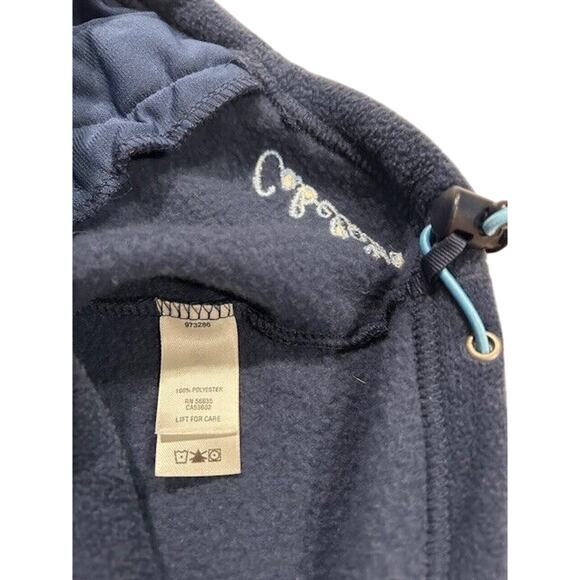 CABELA'S Men's Fleece Jacket LARGE Blue Embroidered Logo Full Zip Coat - Picture 9 of 11